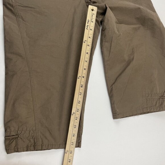 Columbia Capri Pants Women's Small 18” Inseam Cinch Waist/Hem Nylon Cotton Hike - Picture 4 of 10